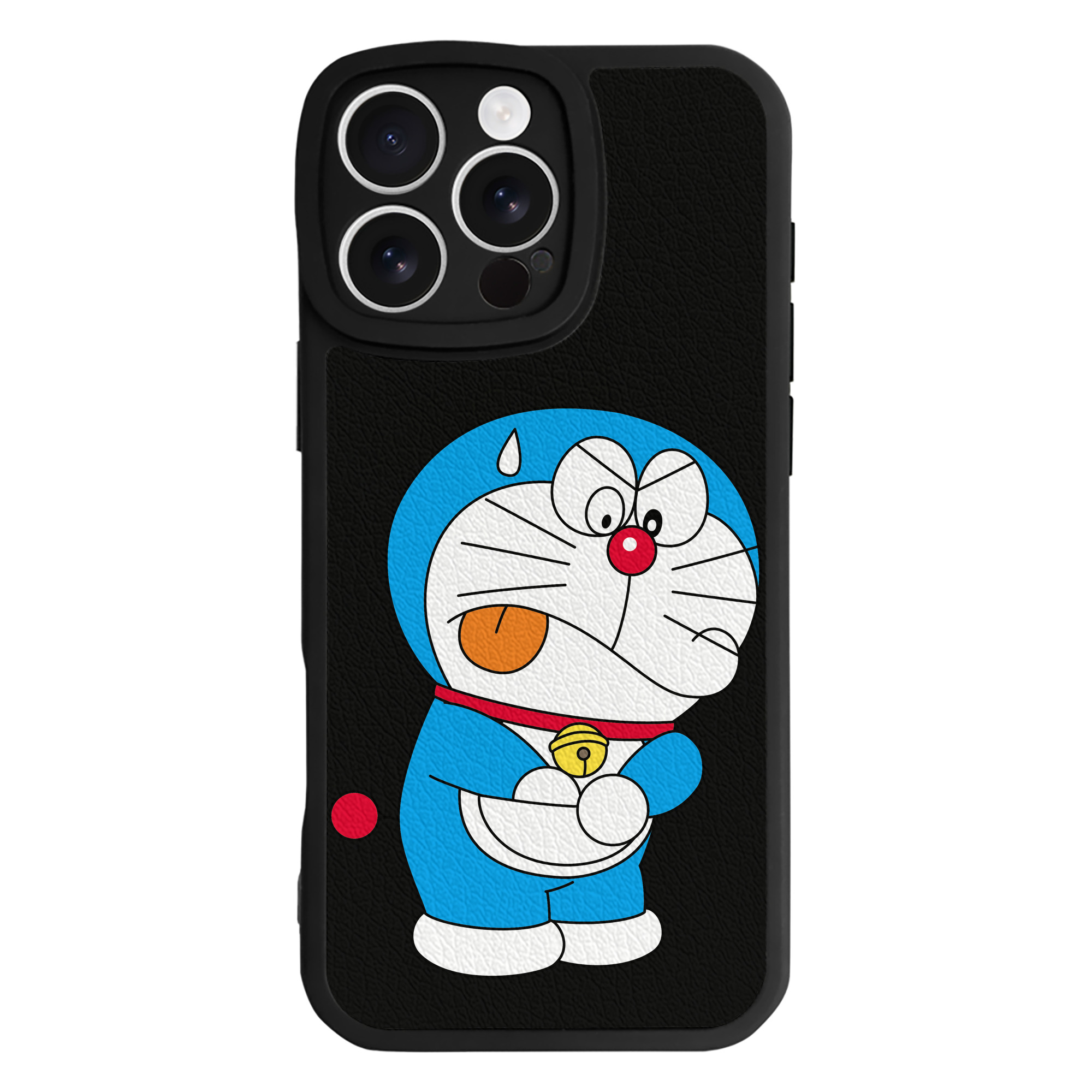 （画像用） ドラえもん Doraemon 【iPhone 16シリーズ対応】シリコンスマホケース（レザー調） 材質：シリコン